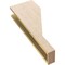 Ekena Millwork 5"W x 10"D x 30"H Thin Clemmons Rough Cedar Woodgrain TimberThane Corbel, Primed Tan CORUR05X10X30CLERCPR - alternate 5